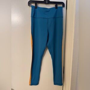 ZYIA Teal and Orange Leggings